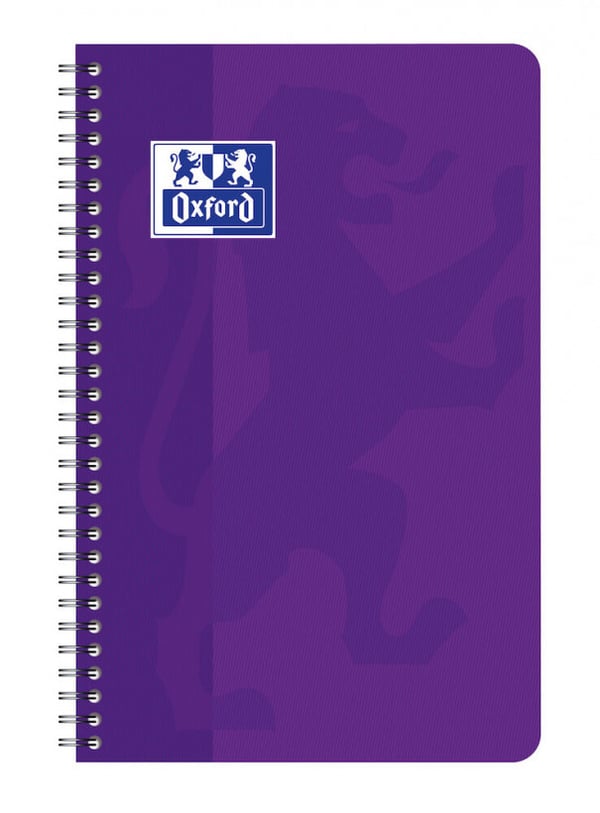Oxford 100104764 blok og notesblok Lilla, Lyserød, Gul, Blå, Rød