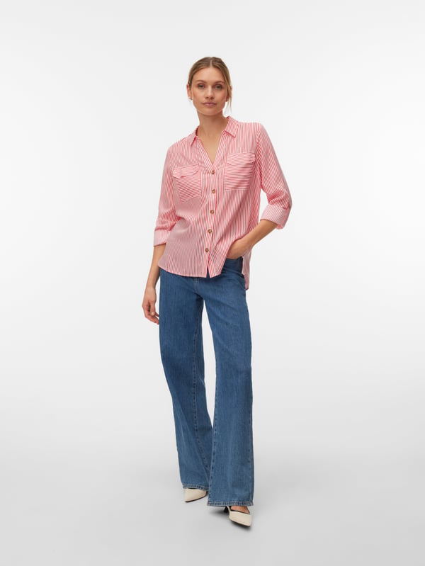 Miniatyrbillede 1 af 5: Vero Moda 5715868022082 skjorte & top Langærmet Viskose