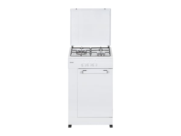 SVAN SKG3500PB komfur og ovn Fritstående komfur Gaskomfur Hvid
