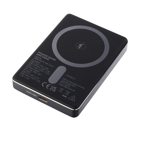 Miniatyrbild 21 av 21: Intenso MW10000 Litium Polymer (LiPo) 10000 mAh Trådlös laddning Grå