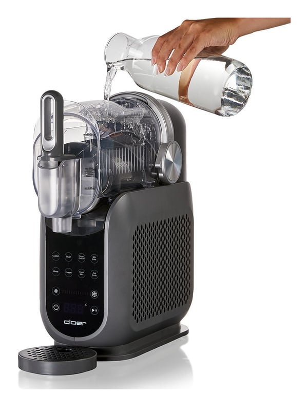 Pikkukuva 2 / 8: Cloer 9960 pakasteherkkukone Pakastinjuomakone 200 W Harmaa, Musta, Läpinäkyvä