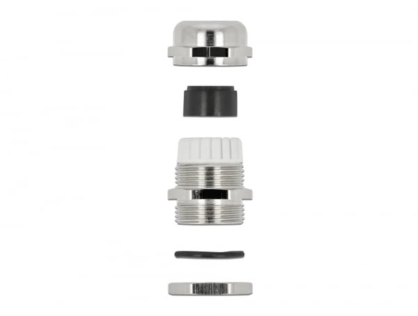 DeLOCK 60281 kabelgenomföringar Metallisk mässing 1 styck
