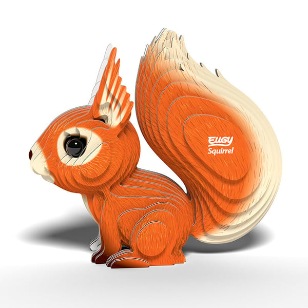 Eugy Squirrel 3D puslespil 7 stk Dyr