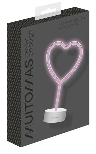 Miniatyrbillede 2 af 2: Muitomas NEONHEARTC bordlampe Neon F Hvid