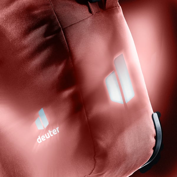 Deuter Valbona 20+5 Bagside Cykelrygsæk 25 L Stof Rød