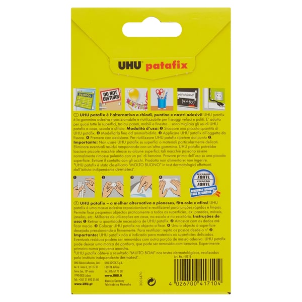 UHU Patafix Vit 80 styck