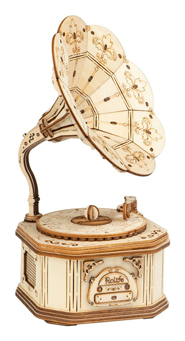 ROBOTIME Gramophone 3D-palapeli 122 kpl Musiikki