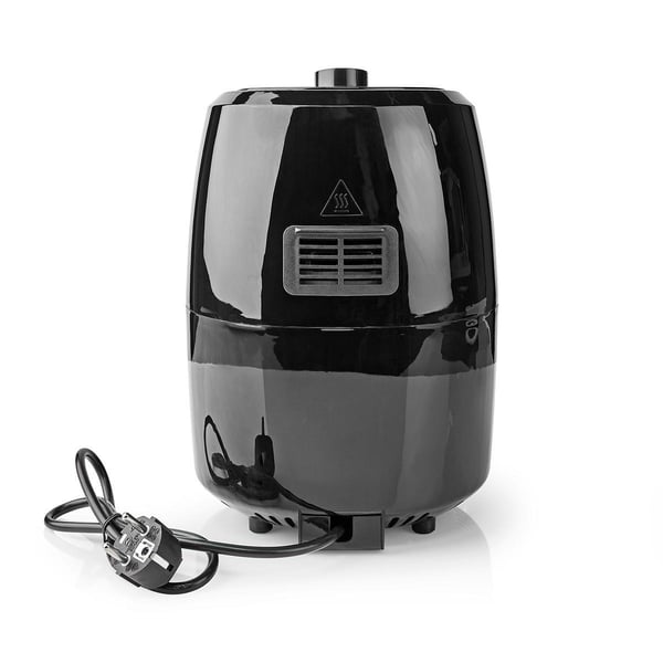 Nedis KAAF120FBK frituregryde Enkelt 2,4 L Enkeltstående 1000 W Varmluftsteger Aluminium, Sort