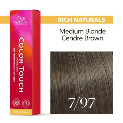 Miniatyrbild 1 av 9: Wella Color Touch Rich Naturals hårfärg Brun 60 ml