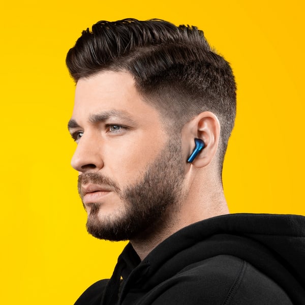 Miniatyrbild 6 av 6: Niceboy HIVE SpacePods Headset Trådlös I öra Samtal/musik/sport/vardag Bluetooth Blå