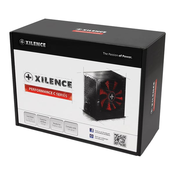 Xilence Performance C XP400R6 strömförsörjningsenheter 300 W 20+4 pin ATX ATX Svart