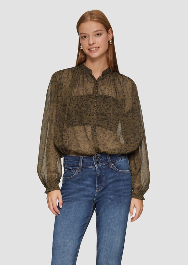 Miniatyrbillede 1 af 5: s.Oliver 2149904.78A2.38 skjorte & top Bluse Langærmet Polyester