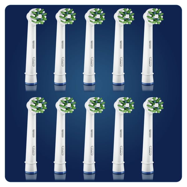 Pikkukuva 7 / 9: Oral-B CrossAction 81730430 hammasharjan pää 10 kpl Valkoinen