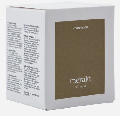 Meraki Home 366650303 vokslys Cylinder Træ Ravfarvet 1 stk