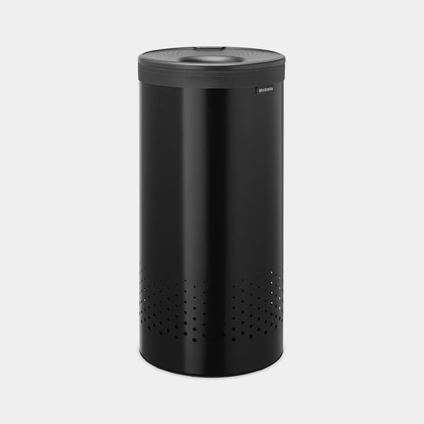 Brabantia 242342 vasketøjskurv 35 L Rund Stål Sort Brabantia 242342 vasketøjskurv 35 L Rund Stål Sort