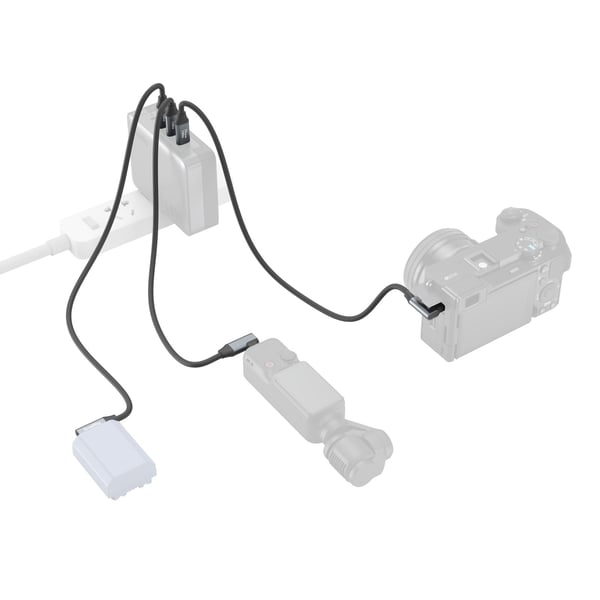 SmallRig 4790 USB-kabel 0,35 m USB C 20 Gbit/sek. 100 W Sort, Grå