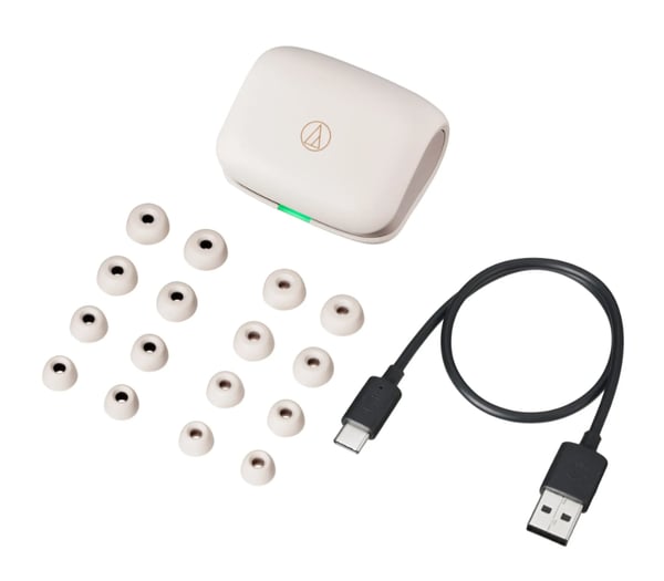 Miniatyrbillede 2 af 3: Audio-Technica ATH-TWX7 Headset True Wireless Stereo (TWS) I ørerne Opkald/musik Bluetooth Hvid