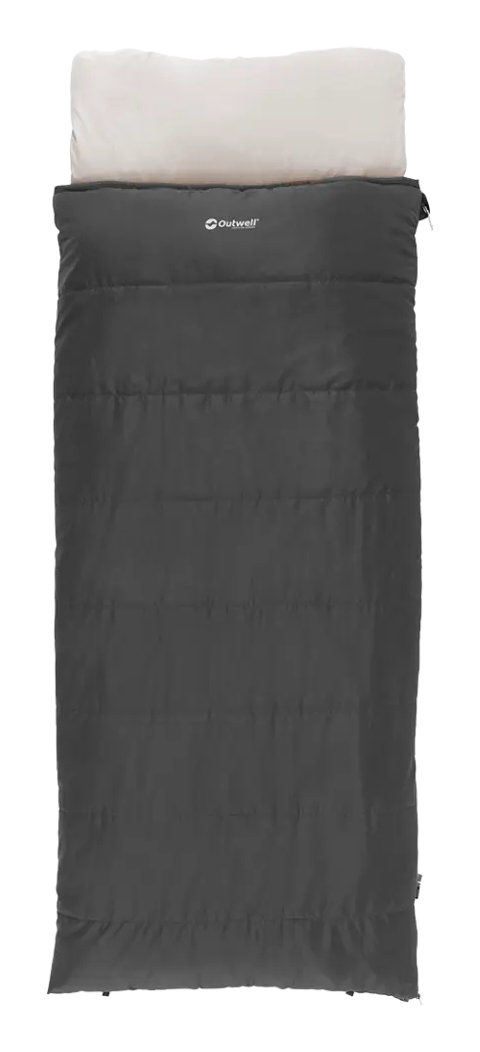 Miniatyrbild 1 av 5: Outwell Contour Prime Vuxen Rektangulär sovsäck Polyester Mörkgrå