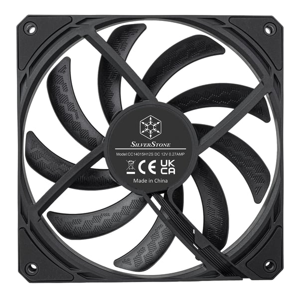 Pikkukuva 8 / 10: Silverstone SST-AS140B Tietokoneen jäähdytysjärjestelmä Tietokonekotelo Tuuletin 14 cm Musta 1 kpl
