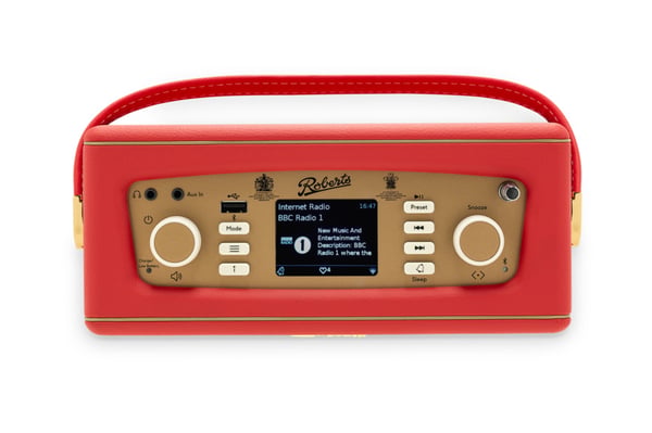 Miniatyrbild 5 av 5: Roberts Radio Revival iStream 3L Bärbar Analog och digital Röd