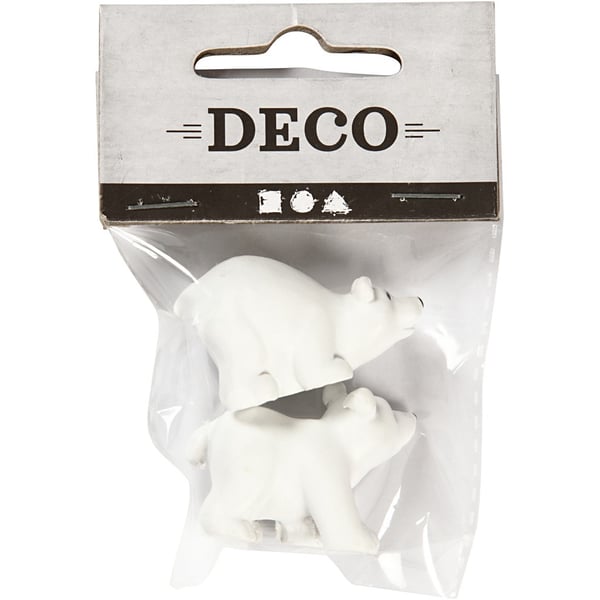 Creativ Company 69837 dekorativ statue og figur Sort, Hvid Resin