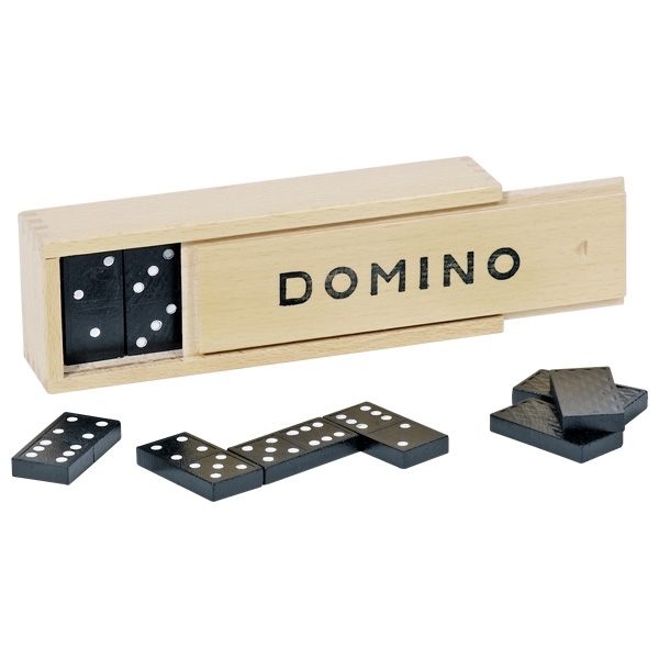 Goki Domino game in wooden box Goki Domino game in wooden box