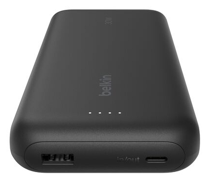 Belkin BoostCharge - Varavirtalähde - integroidulla kaapelilla - 20000 mAh - 30 wattia - PD - 3 lähtöliitäntää