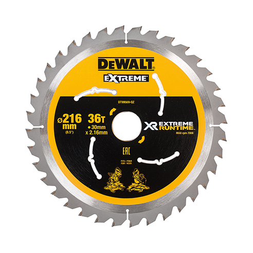 DeWALT DT99569-QZ cirkelsågsblad 21,6 cm 1 styck DeWALT DT99569-QZ cirkelsågsblad 21,6 cm 1 styck