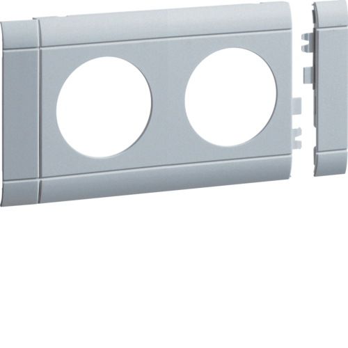 Hager GB08020LAN kontaktplade & kontakthætte Aluminium