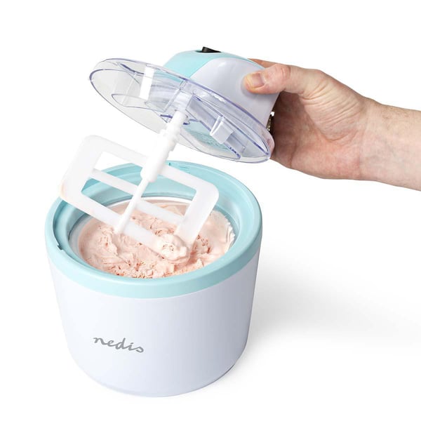 Nedis KAIM110CWT12 glassmaskin Vit, Blå