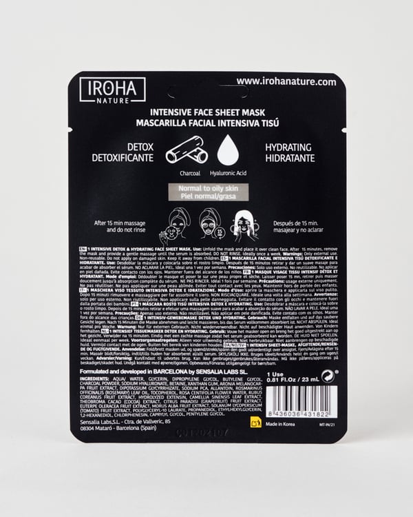 Iroha Nature Detox Rengöringsmask Unisex 20 ml Ark