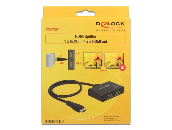 Pikkukuva 3 / 3: DeLOCK 87700 videohaaroitin HDMI 2x HDMI
