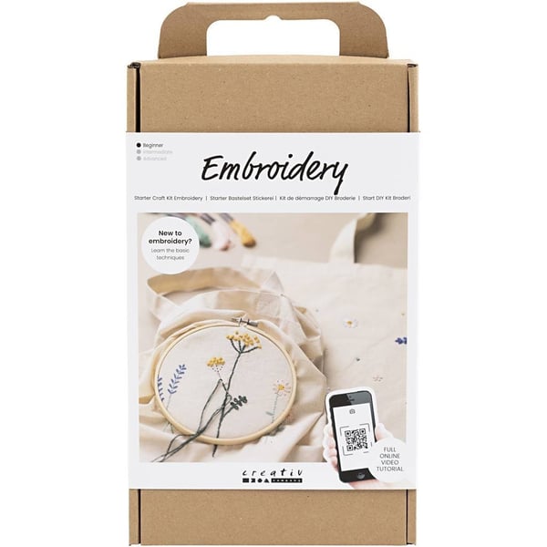 Creativ Company 970851 broderet mønster Blomster