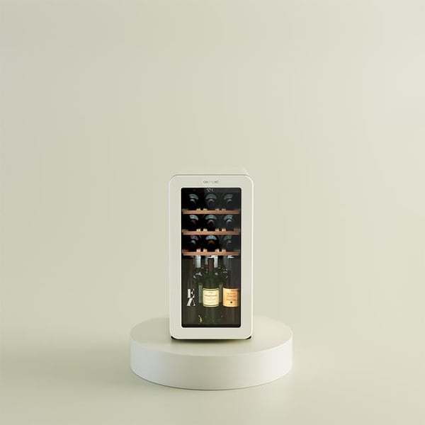 Cecotec Bolero GrandSommelier Origin 18 Hit Beige Kompressori viininjäähdytin Vapaasti seisova 18 pullo(a)
