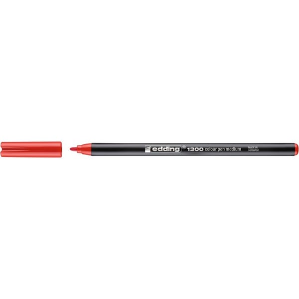 Edding 1300 filtpen Mellem Rød 1 stk
