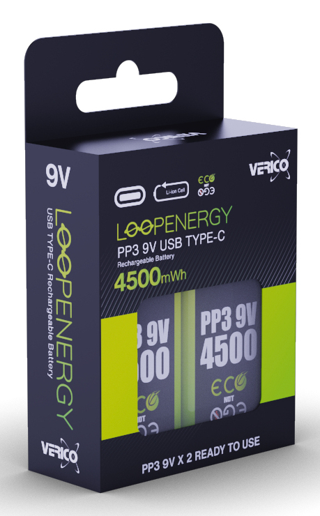 Miniatyrbillede 1 af 4: Verico 1UDBT-A3WEB2-NN genopladeligt batteri Lithium-Ion (Li-Ion) 500 mAh 9 V