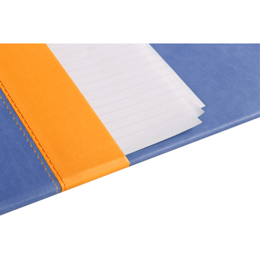 Rhodia 318808C skrivbordsunderlägg Konstläder Blå, Orange