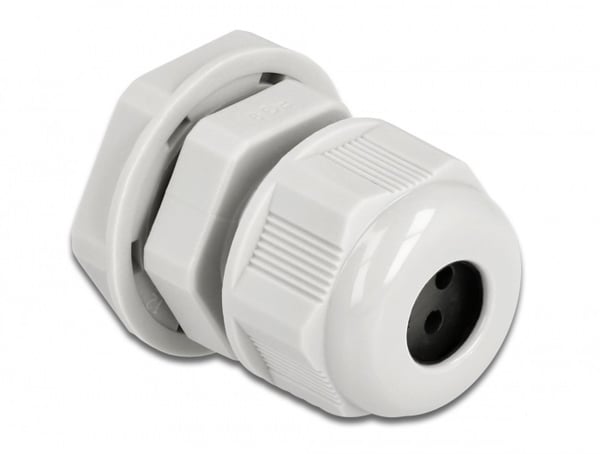 DeLOCK 60380 kabelforskruning Grå Plast 2 stk