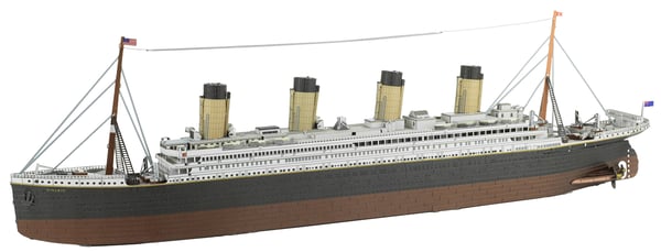 Miniatyrbillede 1 af 6: Metal Earth RMS Titanic Model af passagerskib Monteringssæt