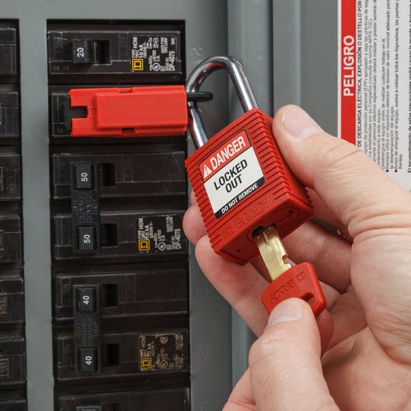 Miniatyrbild 5 av 5: Brady SafeKey Konventionellt hänglås 1 styck