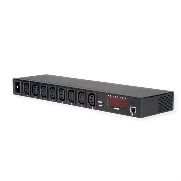 Miniatyrbillede 1 af 4: VALUE 19.99.3420 strømforsyningsenhed (PDU) 8 AC stikkontakt(er) 1U Sort