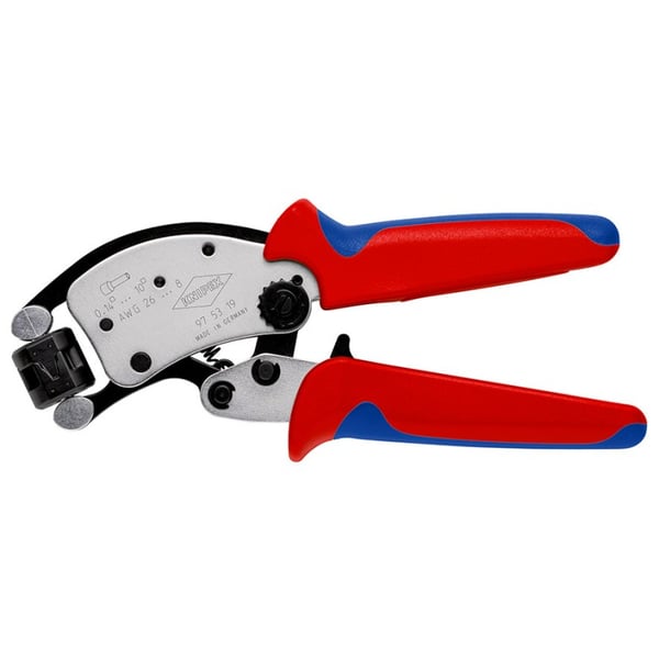 Miniatyrbillede 3 af 19: Knipex 97 53 19 kabelklipper Krympeværktøj Sort, Blå, Rød