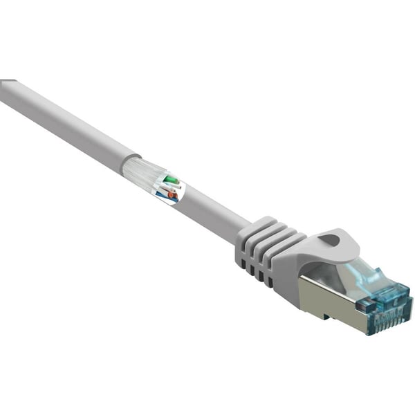 Renkforce RF-5044048 netværkskabel Grå 0,15 m Cat6a S/FTP (S-STP) Rund