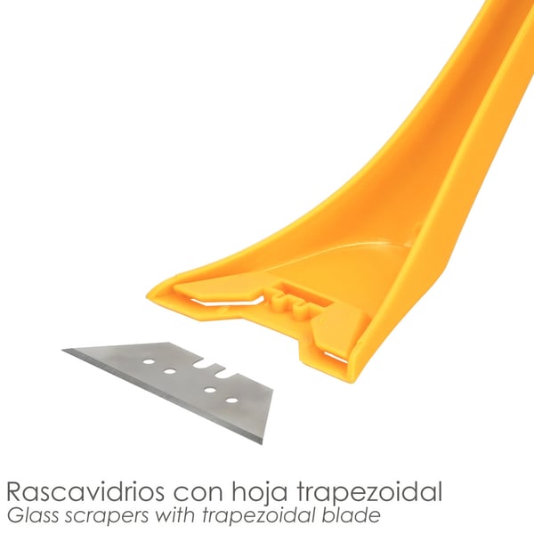 Miniatyrbild 4 av 5: Wolfpack Rascavidrios Plastico Amarillo Hoja 60 mm.