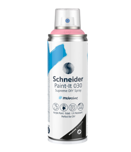 Miniatyrbillede 1 af 9: Schneider Schreibgeräte Paint-It 030 Supreme DIY Spray akrylmaling 200 ml Rose Spraydåse