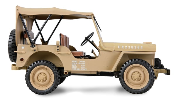 Miniatyrbillede 4 af 12: Amewi Jeep Willys MB Scale Crawler 4WD 1 14 RTR sand 14+