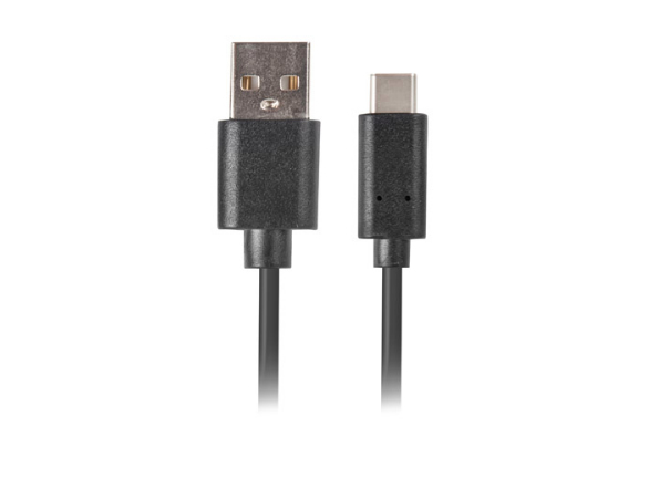 Miniatyrbillede 1 af 2: Lanberg CA-USBO-20CU-0005-BK USB-kabel USB 2.0 0,5 m USB C USB A 0,48 Gbit/sek. Sort