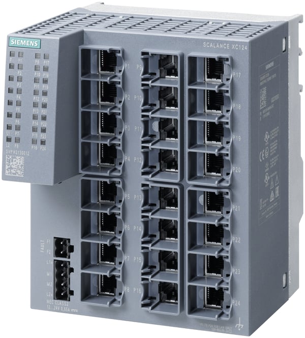 Siemens 6GK5124-0BA00-2AC2 nätverksswitchar Ohanterad