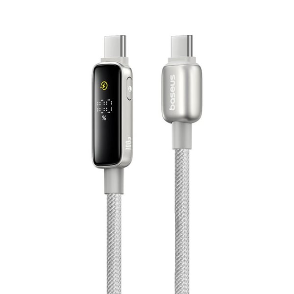 Baseus P10381802851-01 USB-kaapeli USB 2.0 2 m USB C 0,48 Gbit/s 100 W Titaani