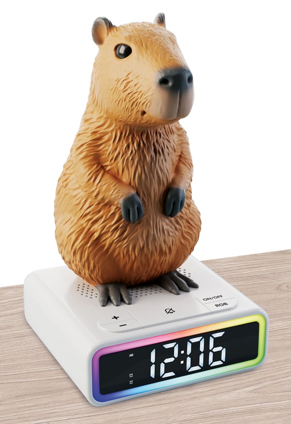 Pikkukuva 1 / 3: Lisciani 113576 herätyskello Digitaalinen herätyskello Ruskea, Valkoinen
